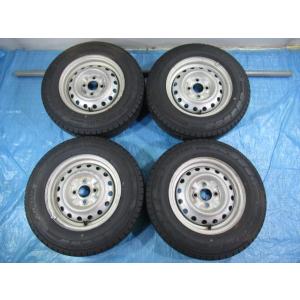 中古スタッドレス 165R13 6PR LT 4本セット ダンロップ ウィンター