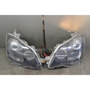 18系 180系 クラウン 前期 後期 ASSY ヘッドライト アクアブルー 左右