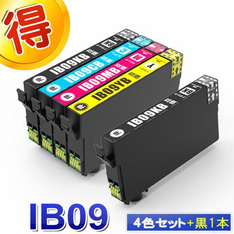 IB09CL4B エプソン IB09B プリンターインク IB09B ４色セット＋黒１本 電卓 互換...