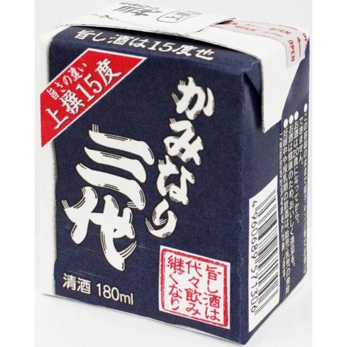 京姫 かみなり三代 15° 180ml紙パック ×1ケース 30本入り 日本酒