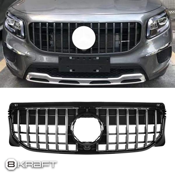 8KRAFT パナメリカーナグリル クローム GT GRILLE メルセデス・ベンツ X247 GL...