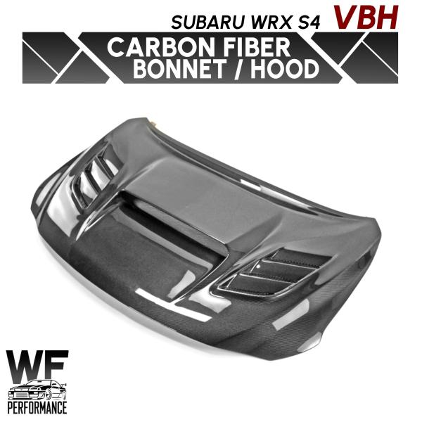 WF PERFORMANCE スバル WRX S4 VBH ダクト有り 綾織り カーボン ボンネット...