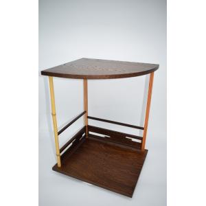 茶道具 お棚 知足棚 淡々斎好写し 中村宗悦作 組立式 炉・風炉用 保護