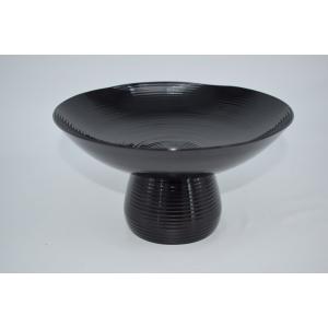 茶道具 菓子器 干菓子器 一閑塗り 輪花盆 輪華盆 老松 安本表雲斎作 一