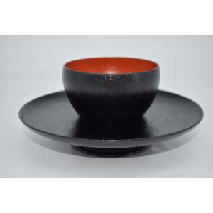 茶道具 天目台】 利休形 呂色 黒真塗り 中村宗悦作 木製 茶道 : 茶道具