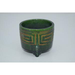 茶道具 香道具 聞香炉 青釉 雷紋 佐々木松楽窯 茶道 : 茶道具いまや