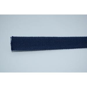 真田紐 5分巾 (15mm) 紺 綿 袋織 10cm単位で切り売りします t 32-3205 注）画像は見本です。