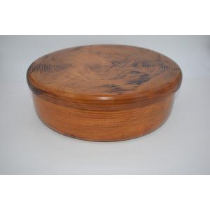 茶櫃・木製・茶びつ木曽ろくろ 栃 茶ビツ 尺1 《61103》 日本製