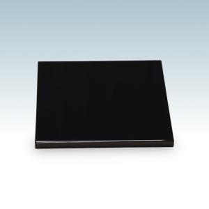 AP2 炉用 長板 一双 木製漆塗り 真塗 黒漆 専用紙箱 茶道具 茶道具】本漆塗 真塗 長板 炉用