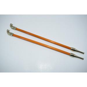 茶道具 煙草盆用道具 莨盆用道具 煙管 真鍮 表千家用 2本セット