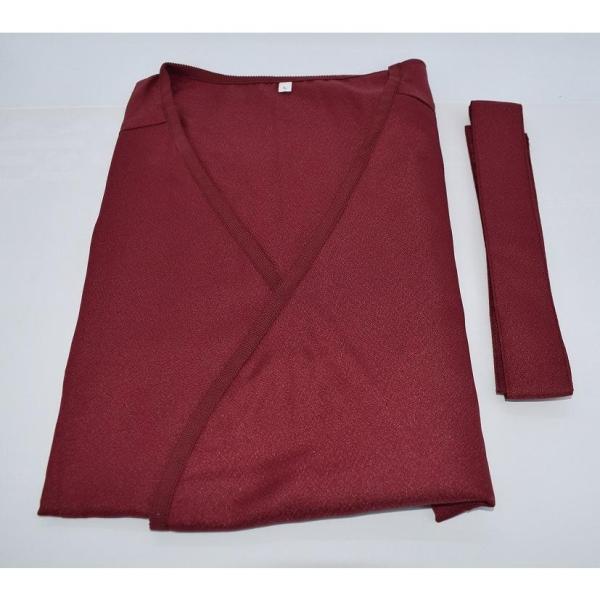 茶道具 お稽古着 おけいこ着 エンジ ベスト （9〜11号）　 素材：ポリエステル100％ ms32...