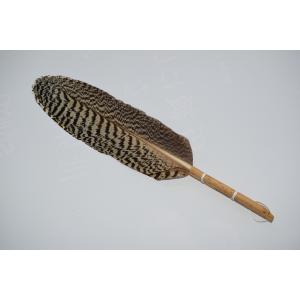 茶道具 羽箒 風炉用 右羽根 唐君鳥 茶道 t tz05-001 注）画像は