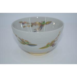 茶道具 抹茶茶碗 重陽の節句 乾山写し 菊唐草 中村与平作 乾山写 乾山