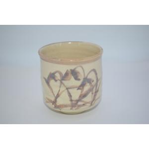 茶道具 抹茶茶碗 仁清 稲穂に案山子 丸印 浮出し 雀 小手鞠窯 茶道