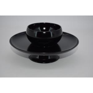 茶道具 天目台 利休形 黒真塗り プラスチック製 黒真塗 茶道 : 茶道具