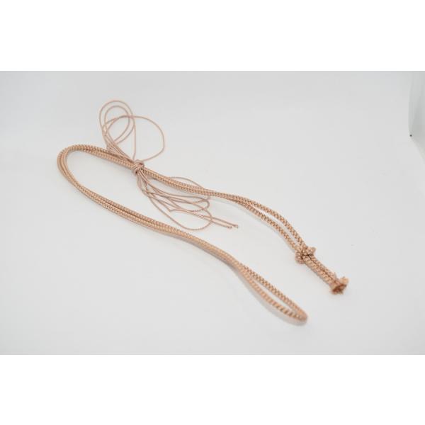 仕覆緒 仕服紐 締緒 長緒 茶入用 かがり糸付 丁子色 正絹 t 1点 袋物 茶入 棗 茶碗 御物袋...