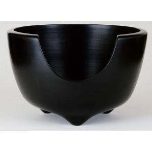 茶道具 香合 面取丸香合 片輪波 青貝入り 縁錫 新井司峰作 丸香合 片輪