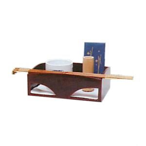 茶道具 巻煙草入れ 巻莨入れ 朱片木目 川端近左作 朱塗り 四方 茶道