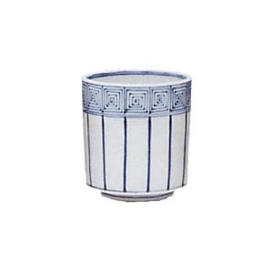 細水指　弥七田織部 茶道具 水指 水差し 細水指 中置 織部焼き 麦わらて 麦藁手 加藤