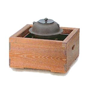 茶道具 釜 筒釜 糸目 風炉用 有美釜 錆びずに軽量、アルミ合金製