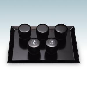 茶道具 七事式用品 なつめ 茶歌舞伎棗 1.8寸棗 5個セット 樹脂製 竹田