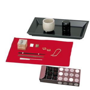 茶道具 水屋道具 香道具セット 真塗香盆セット 裏千家用 炉 風炉用