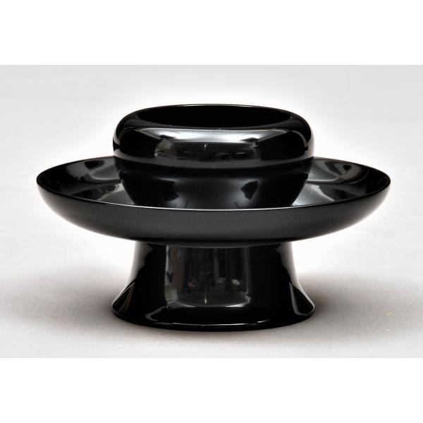 茶道具 天目台 真塗 呂色仕上 角藤弘悦