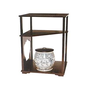 仙翁棚 木地 大日本茶道学会 中村宗悦作 茶道具 棚物 木地棚 茶棚 棚点