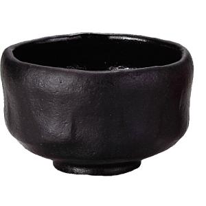 茶道具 抹茶茶碗 黒楽茶碗 銘稲妻 いなずま のんこう写し 佐々木昭楽作