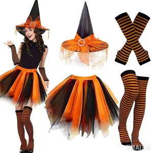 ハロウィン 衣装 魔女大人 4点セット ワンピ...の詳細画像2