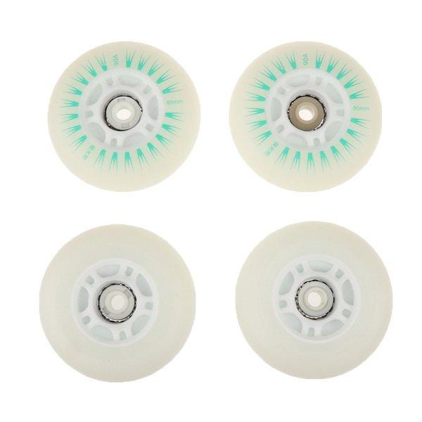 ホイール80mmグリーンをインラインスケートローラースケーティング