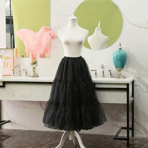パニエ 着丈約75cm調節可能 ロング ブラッ...の詳細画像4