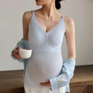 授乳キャミソール カップ一体型 授乳ブラ マタ...の詳細画像3