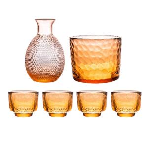 酒器セット 260ml ガラス 徳利1本 盃4...の詳細画像1