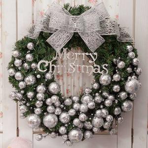 クリスマス クリスマス花輪 綺麗なクリスマス飾...の詳細画像1