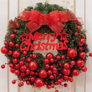 クリスマス クリスマス花輪 綺麗なクリスマス飾...の詳細画像2