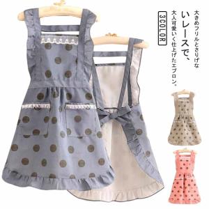 エプロン レディース レース フリルエプロン お...の商品画像