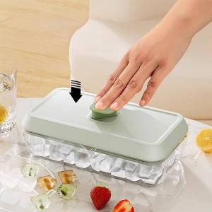 ワンプッシュで氷が取れる 製氷皿 四角氷 氷1...の詳細画像1