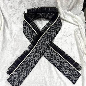 着物用 重ね衿 パール レース 結婚式 披露宴...の詳細画像1