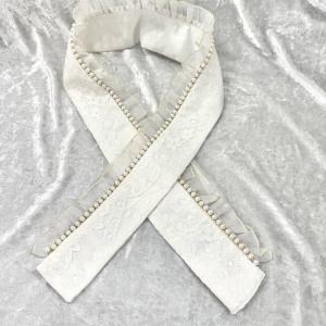 着物用 重ね衿 パール レース 結婚式 披露宴...の詳細画像3