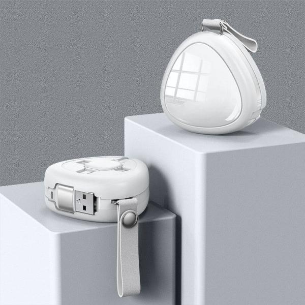 3in1 ケーブル 充電ケーブル  iPhone Android 巻き取り microUSB Lig...