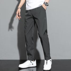 メンズ アイスシルクパンツ 接触冷感 長ズボン...の詳細画像2