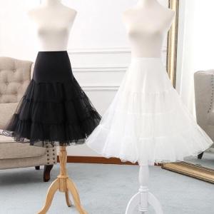 ロング丈パニエ 着丈60cm ワイヤーなし 長...の詳細画像4