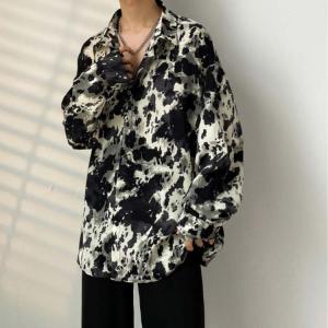 アロハシャツ メンズ 長袖 総柄シャツ カジュ...の詳細画像1