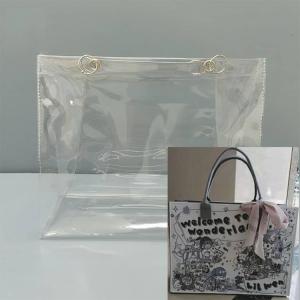 3個セット クリアバッグ 防水カバー トートバ...の詳細画像1