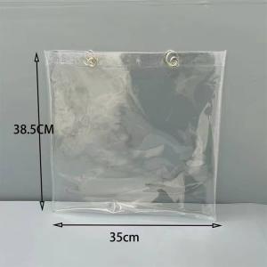 2個セット クリアバッグ 防水カバー トートバ...の詳細画像1