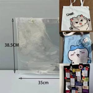 2個セット クリアバッグ 防水カバー トートバ...の詳細画像2