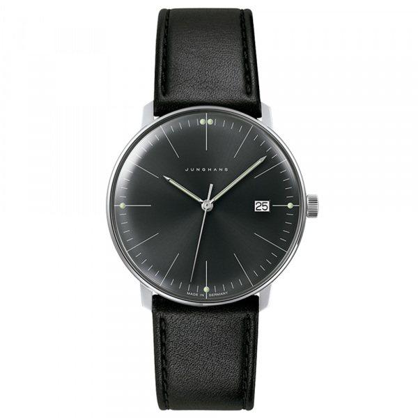 ユンハンス JUNGHANS マックスビル 041 4465 00 ブラック文字盤 新品 腕時計 メ...