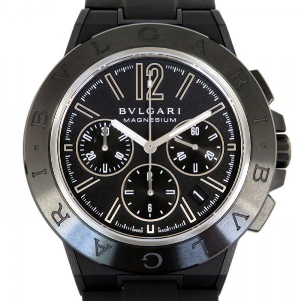 ブルガリ BVLGARI ディアゴノ マグネシウム クロノグラフ DG42BSMCVDCH ブラック...