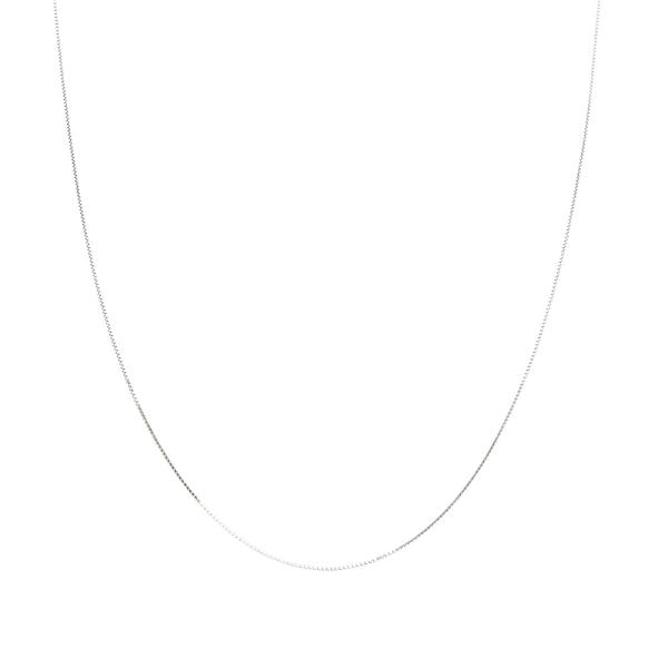 K18ホワイトゴールド チェーン ネックレス 約50cm シックス0.8 NC